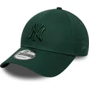 cappello-curvo-verde-regolabile-con-logo-verde-9forty-colour-pack-dei-new-york-yankees-mlb-di-new-era