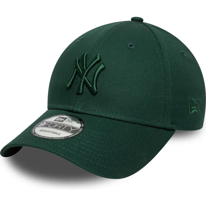 cappello-curvo-verde-regolabile-con-logo-verde-9forty-colour-pack-dei-new-york-yankees-mlb-di-new-era