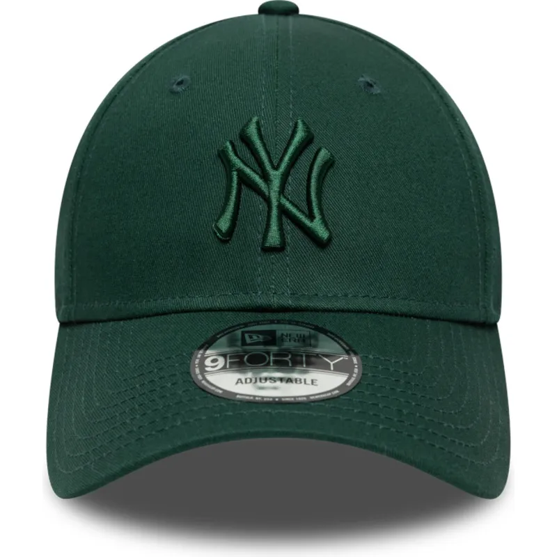 cappello-curvo-verde-regolabile-con-logo-verde-9forty-colour-pack-dei-new-york-yankees-mlb-di-new-era