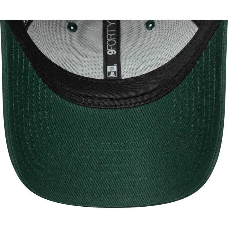 cappello-curvo-verde-regolabile-con-logo-verde-9forty-colour-pack-dei-new-york-yankees-mlb-di-new-era