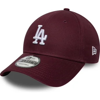 Cappellino curvo granata regolabile 9FORTY Colour Pack dei Los Angeles Dodgers MLB di New Era