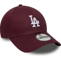 cappellino-curvo-granata-regolabile-9forty-colour-pack-dei-los-angeles-dodgers-mlb-di-new-era
