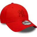 cappellino-con-visiera-curva-rosso-regolabile-con-logo-rosso-9forty-colour-pack-dei-new-york-yankees-mlb-di-new-era