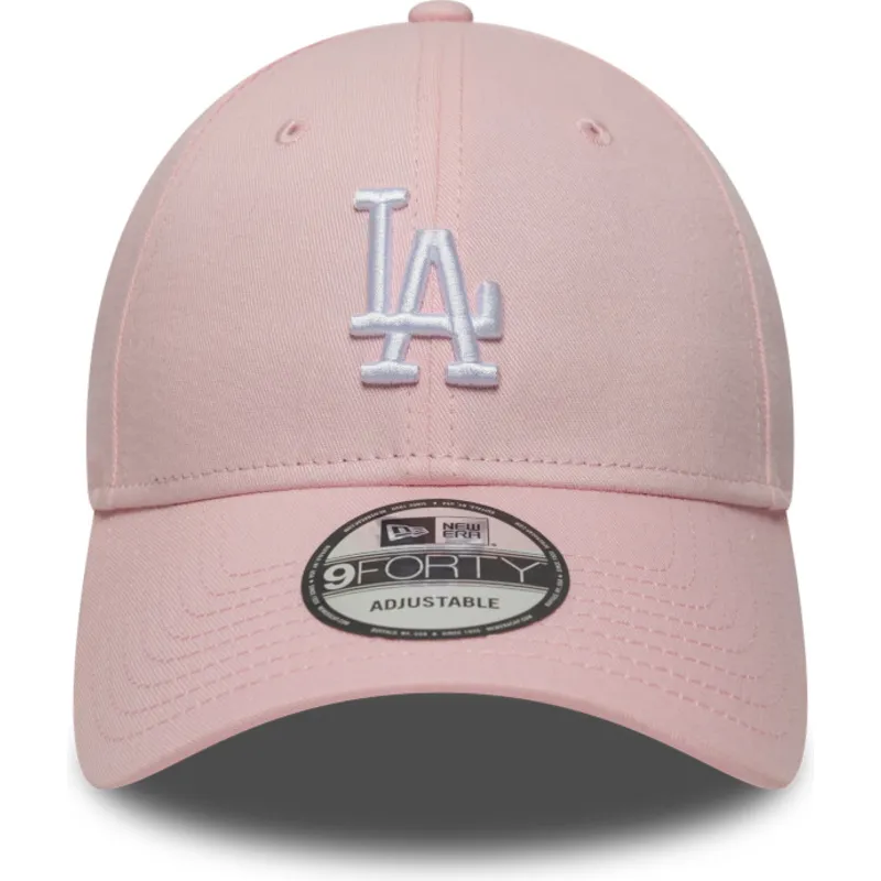 cappellino-con-visiera-curva-rosa-regolabile-9forty-colour-pack-dei-los-angeles-dodgers-mlb-di-new-era