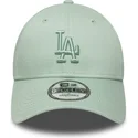 cappellino-con-visiera-curva-verde-chiaro-regolabile-con-logo-verde-9forty-colour-pack-dei-los-angeles-dodgers-mlb-di-new-era
