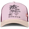 cappellino-trucker-rosa-e-beige-club-morocco-hft-di-coastal
