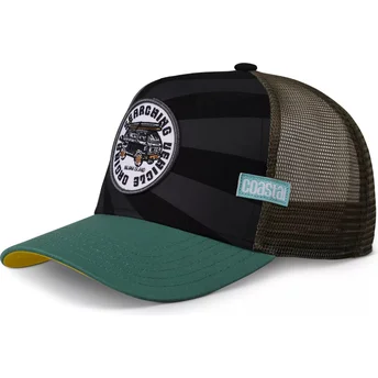 Gorra trucker nera e verde Nijima Island HFT di Coastal