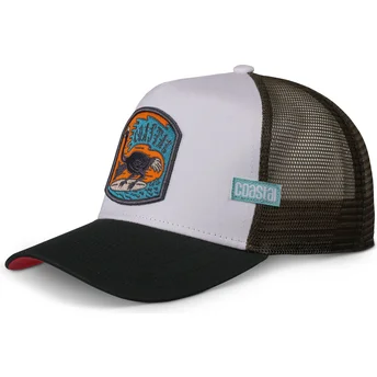 Casquette trucker blanche et noire Surf Ostrich HFT Coastal