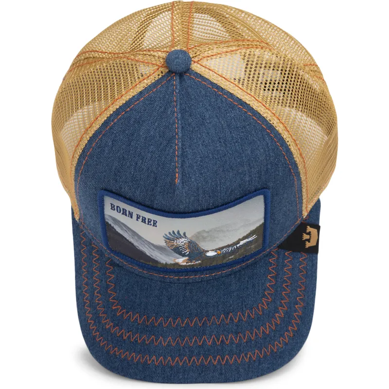 cappellino-trucker-blu-marino-aquila-born-free-wild-heart-the-farm-di-goorin-bros