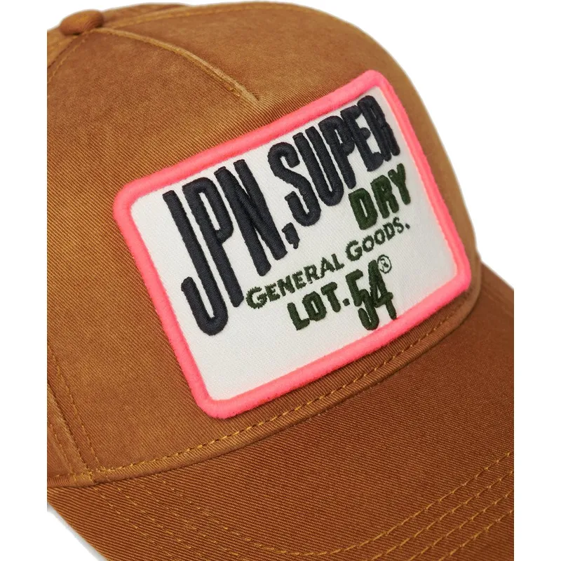 braune-verstellbare-curved-cap-graphic-denim-co-tobacco-brown-von-superdry