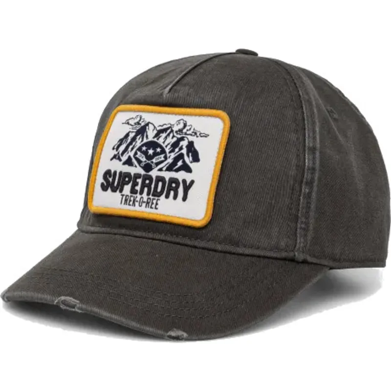 cappellino-curvo-verde-scuro-regolabile-graphic-dark-green-di-superdry