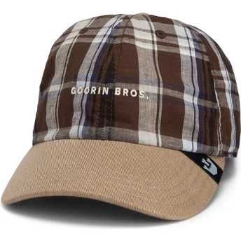 Goorin Bros. Zakrzywiony Daszek Zapytaj Swoją Matkę Papa Czapka Madras The Farm Brązowa Czapka Snapback