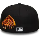 cappello-piatto-nero-aderente-59fifty-food-icon-windy-city-dei-chicago-white-sox-mlb-di-new-era