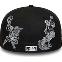 cappello-piatto-nero-aderente-59fifty-mythical-dei-new-york-yankees-mlb-di-new-era