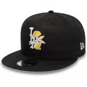 cappello-nero-a-visiera-piatta-snapback-9fifty-floral-dei-los-angeles-dodgers-mlb-di-new-era