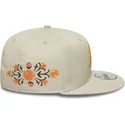 beige-snapback-kappe-9fifty-floral-der-new-york-yankees-mlb-von-new-era