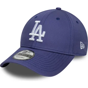 Fioletowa zakrzywiona czapka regulowana 9FORTY League Essential Los Angeles Dodgers MLB od New Era