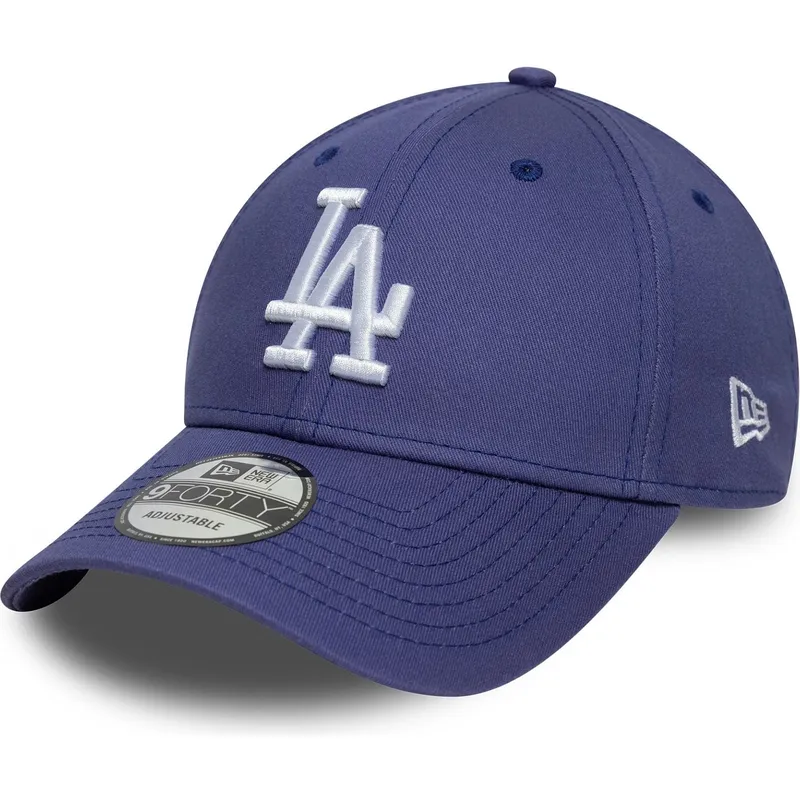 fioletowa-zakrzywiona-czapka-regulowana-9forty-league-essential-los-angeles-dodgers-mlb-od-new-era