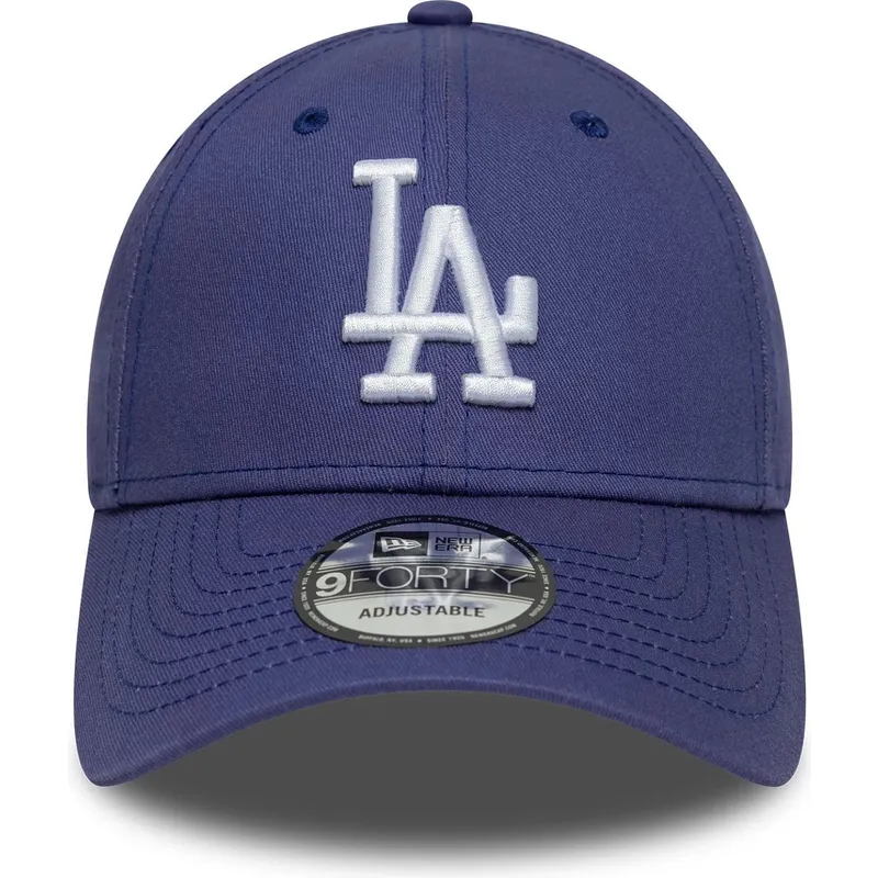 fioletowa-zakrzywiona-czapka-regulowana-9forty-league-essential-los-angeles-dodgers-mlb-od-new-era