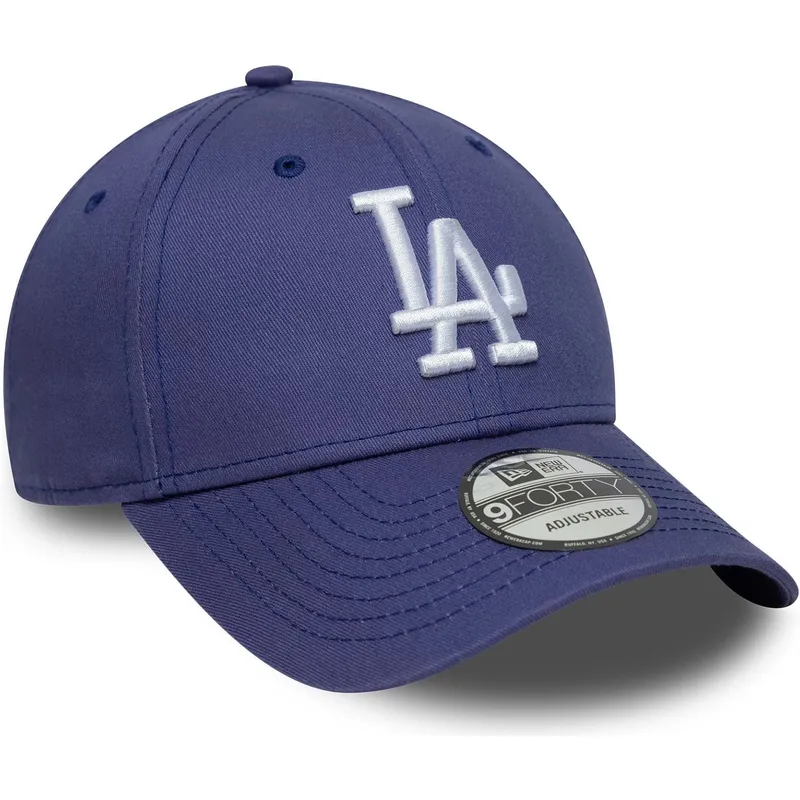 fioletowa-zakrzywiona-czapka-regulowana-9forty-league-essential-los-angeles-dodgers-mlb-od-new-era