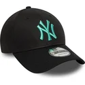 cappellino-curvo-nero-regolabile-con-logo-blu-9forty-league-essential-di-new-york-yankees-mlb-di-new-era