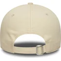 beige-verstellbare-curved-cap-mit-grunem-logo-9forty-team-outline-der-los-angeles-dodgers-mlb-von-new-era