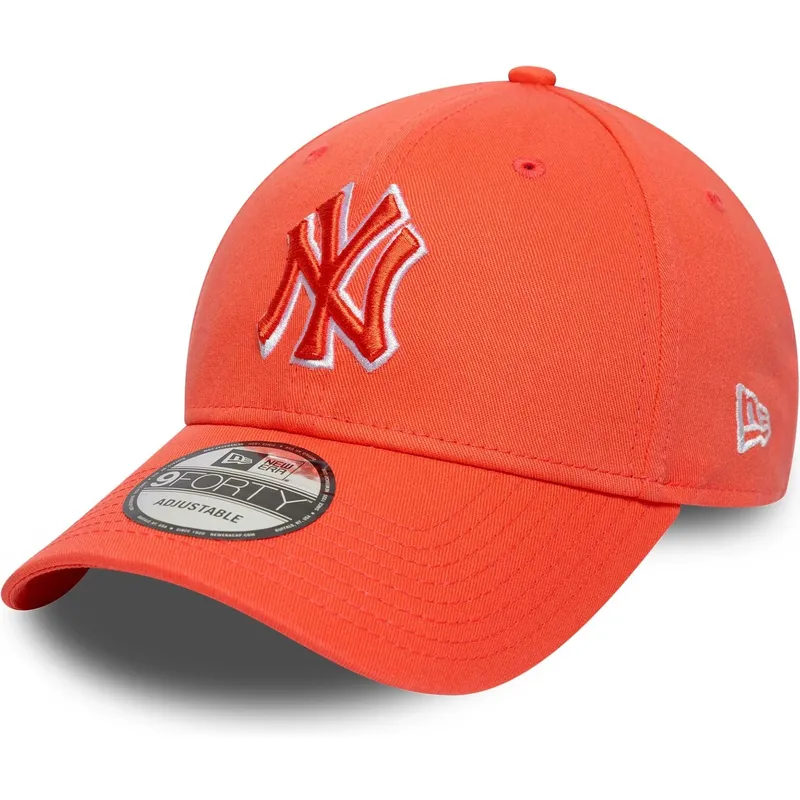 cappellino-con-visiera-curva-arancione-regolabile-con-logo-arancione-9forty-team-outline-dei-new-york-yankees-mlb-di-new-era