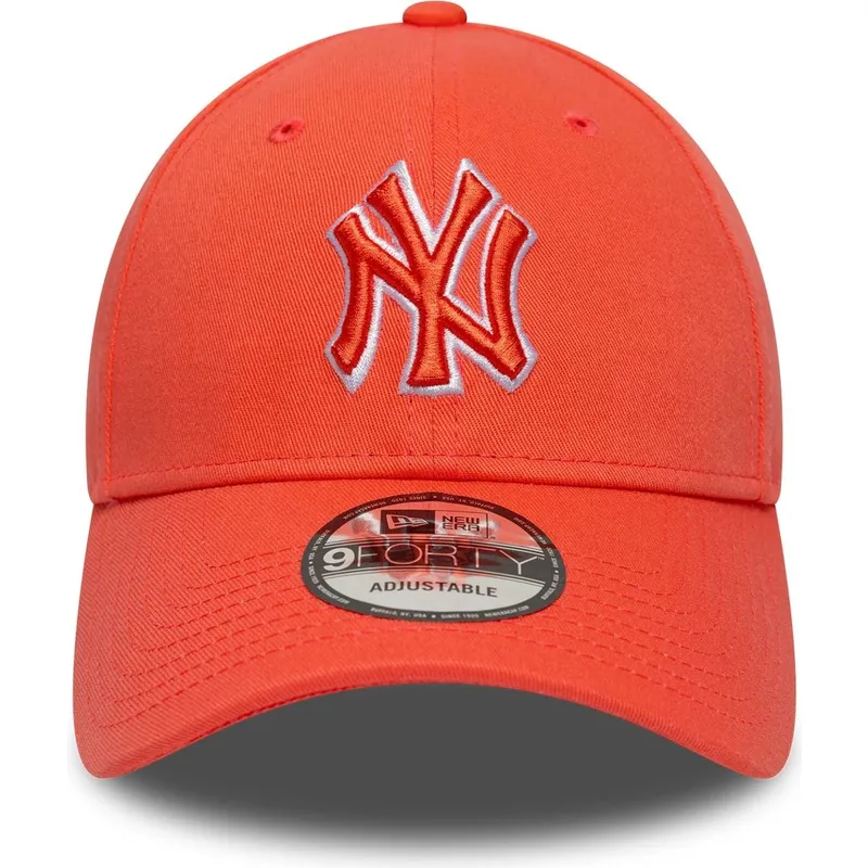 cappellino-con-visiera-curva-arancione-regolabile-con-logo-arancione-9forty-team-outline-dei-new-york-yankees-mlb-di-new-era