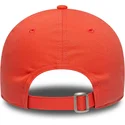 orangefarbene-verstellbare-curved-cap-mit-orangefarbenem-logo-9forty-team-outline-der-new-york-yankees-mlb-von-new-era