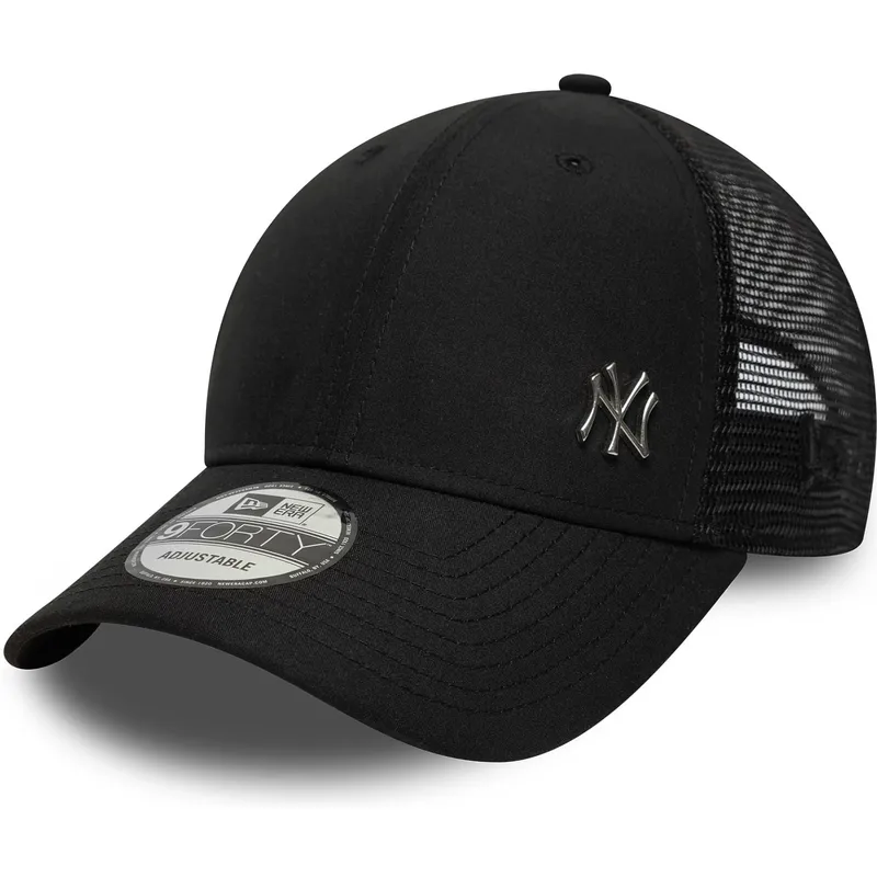 schwarze-verstellbare-9forty-flawless-trucker-cap-der-new-york-yankees-mlb-von-new-era