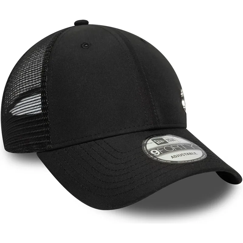 schwarze-verstellbare-9forty-flawless-trucker-cap-der-new-york-yankees-mlb-von-new-era