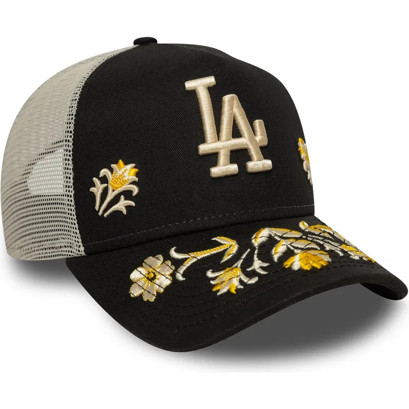 sort-trucker-cap-a-frame-floral-icon-los-angeles-dodgers-mlb-fra-new-era