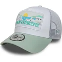 cappellino-trucker-bianco-e-verde-santorini-greece-a-frame-summer-di-new-era