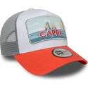 cappellino-trucker-bianco-e-arancione-capri-italy-a-frame-summer-di-new-era