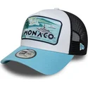 cappellino-trucker-bianco-nero-e-blu-monaco-french-riviera-a-frame-summer-di-new-era