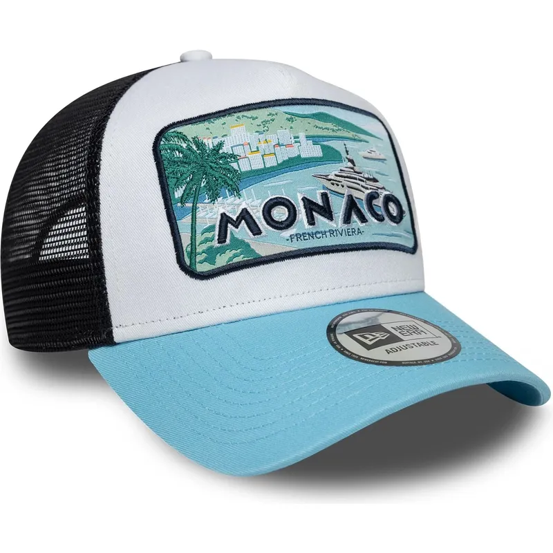 biala-czarna-i-niebieska-czapka-trucker-monaco-french-riviera-a-frame-summer-od-new-era