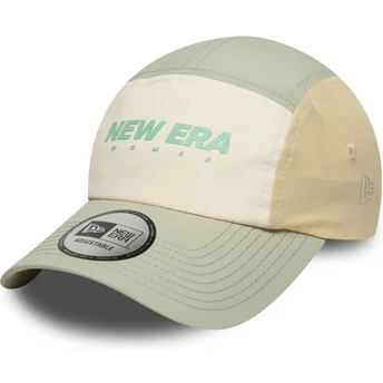 Casquette courbée beige et verte ajustable Runner Tech New Era