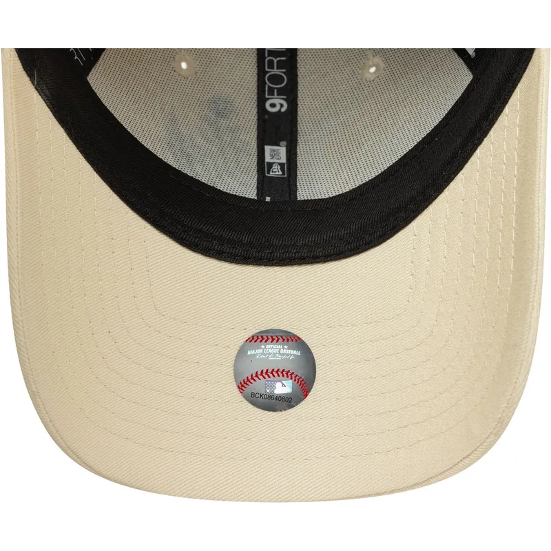 cappellino-curvo-beige-regolabile-da-donna-9forty-floral-icon-dei-los-angeles-dodgers-mlb-di-new-era