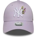 cappello-curvo-viola-regolabile-da-donna-9forty-floral-icon-dei-new-york-yankees-mlb-di-new-era