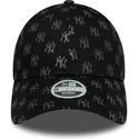 cappellino-curvo-nero-regolabile-da-donna-9forty-monogram-dei-new-york-yankees-mlb-di-new-era