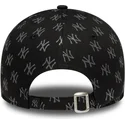 casquette-courbee-noire-ajustable-pour-femme-9forty-monogram-new-york-yankees-mlb-new-era
