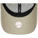 cappellino-curvo-beige-regolabile-da-donna-9forty-woven-new-york-yankees-mlb-di-new-era