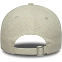 cappellino-curvo-beige-regolabile-da-donna-con-logo-beige-9twenty-linen-dei-new-york-yankees-mlb-di-new-era