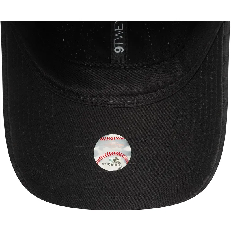 cappellino-curvo-nero-regolabile-da-donna-con-logo-nero-9twenty-broderie-dei-new-york-yankees-mlb-di-new-era