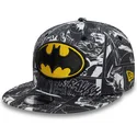 gorra-plana-negra-snapback-para-nino-9fifty-all-over-print-de-batman-dc-comics-de-new-era
