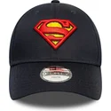 cappellino-curvo-blu-marino-regolabile-per-bambino-9forty-all-over-print-di-superman-dc-comics-di-new-era