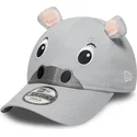 graue-gebogene-verstellbare-kinderkappe-9forty-animal-von-new-era
