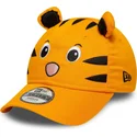 gorra-curva-naranja-ajustable-para-nino-9forty-animal-de-new-era