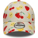 gorra-curva-beige-ajustable-para-nino-9forty-all-over-print-fruit-de-new-era
