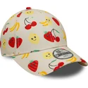 gorra-curva-beige-ajustable-para-nino-9forty-all-over-print-fruit-de-new-era